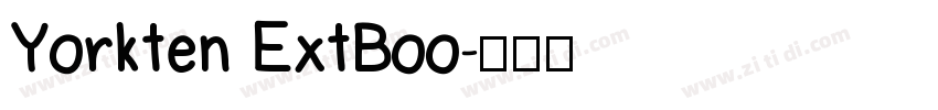 Yorkten ExtBoo字体转换